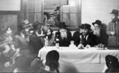 The Rebbe's farbrengen  -winter of 1952